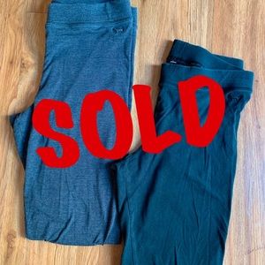 SOLD! PINK LEGGINGS GREY & BLACK